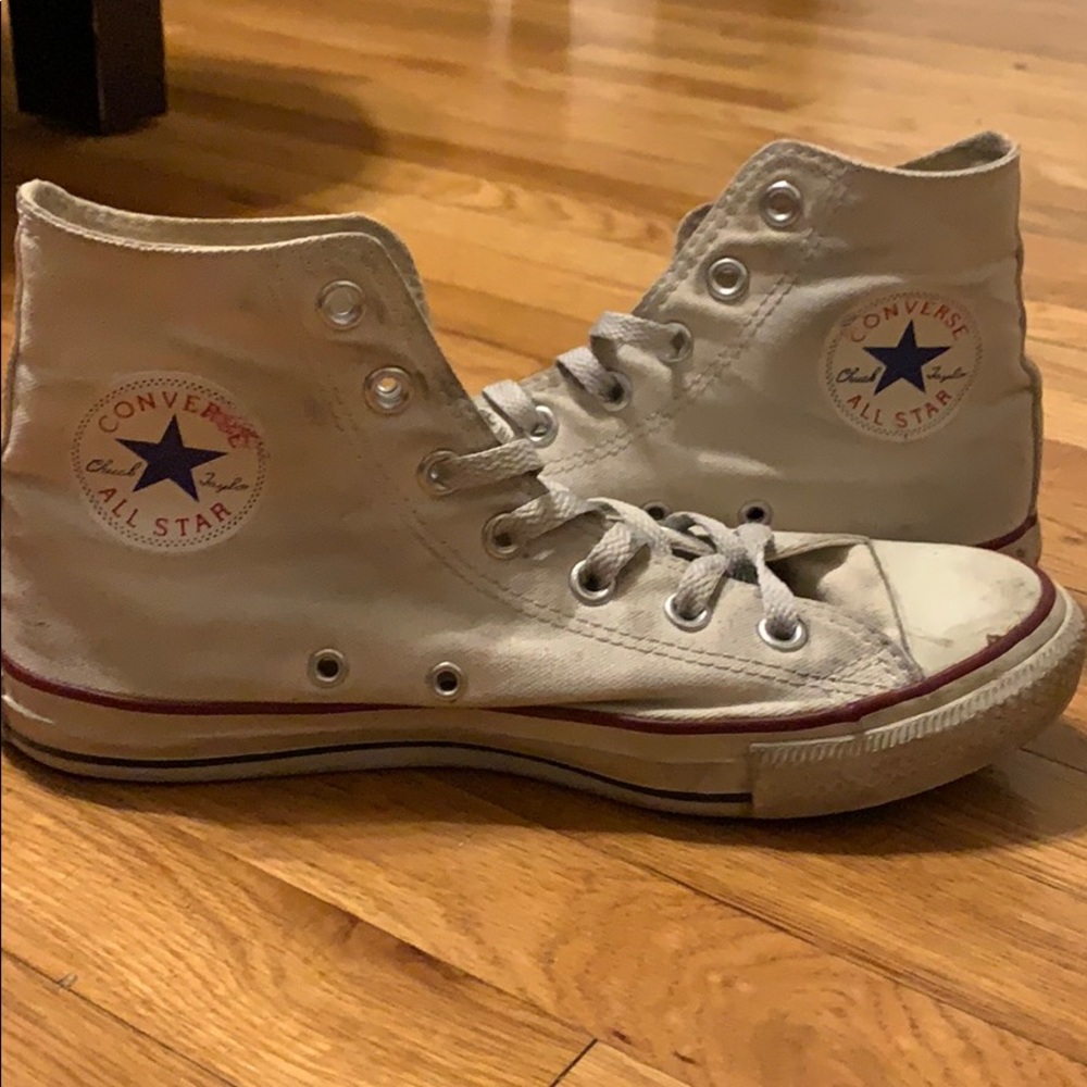 High top white converse